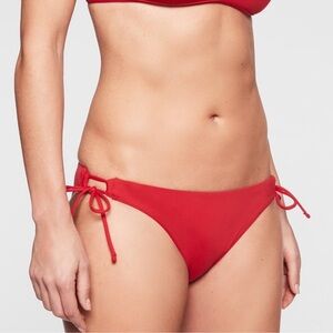 Athleta Notsostring Bottom - Radiant Red - Medium Swimsuit Bikini Bottom Beach